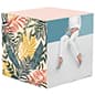 Custom Printed Cardboard Cube, 5-Sided Design, Collapsible - Multiple Sizes
