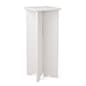 Eco-Friendly Display Pedestal w/ 14-inch Square Tabletop, Recycled, Flat Pack - White