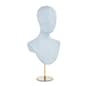 PU Foam Mannequin Bust w/ Abstract Facial Features, Countertop - Multiple Colors