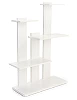 These 4-Tier Merchandise Shelves Are Great for Retail Stores and Boutiques 4-tier merchandise shelves with 6 pound weight capacity per shelf
