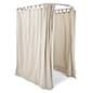 48" x 60" x 84.5" Aluminum Dressing Room Frame w/ Wheels, Portable Design - Silver