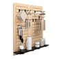 24 x 48 Slatwall Panel for Wall, Vertical Format, Durable Melamine Finish, Set of 2
