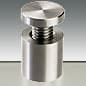 Through Grip Standoffs, Round, Stainless Steel, Set of 4 - Silver