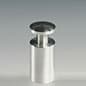 Through Grip Standoffs, Round, Aluminum, Set of 4 - Silver