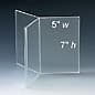 Acrylic Countertop Sign Holder, Top Insert, 6-Sided Design - Clear