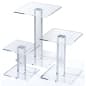 Square Acrylic Risers, Set of 3 Sizes - Clear