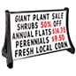 Outdoor Letter Board Signs, 2-Sided w/ 4 Wheels, Includes Letter Set