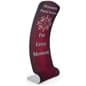 3' Trade Show Banner Stand w/ Single-Sided Custom Graphics, Curved, Portable