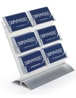 6 Pocket Business Card Holder for Countertops 6 Pocket Business Card Holder with Metal Base