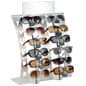 Eyeglass Display, Countertop, Holds 12 Pairs - Silver