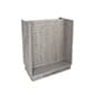 H-Unit Slatwall Gondola Display with 4-Sided Slatwalls