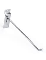 10" Chrome Peg Hook Hanger for Slat Panel in Set of 25 Set of (25) 10" chrome peg hook hanger for slat panel