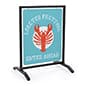 22" x 28" T-Frame Sidewalk Sign Stand Stand, Aluminum Board, Custom Printing - Black