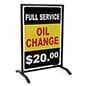 24" x 36" T-Frame Sidewalk Sign Stand Stand, Aluminum Board, Custom Printing - Black