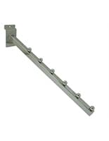 16" 6-Ball Waterfall for Slatwall With Square Tubing 6-Ball waterfall for slatwall in chrome