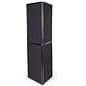 67"w Floor Standing Hook & Loop Display Board, 6 Panels - Black