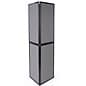 67"w Floor Standing Hook & Loop Display Board, 6 Panels - Gray
