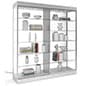 72" Glass Display Case w/ LED Lights, Wheels, Locking Sliding Door