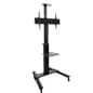 TV Stand with Wheels, Camera Tray, and AV Shelf
