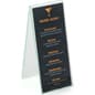 Acrylic Countertop Sign Holder, Side Insert, Double-Sided - Clear