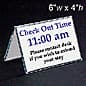 Acrylic Countertop Sign Holder, Double-Sided - Clear
