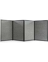 Designed with Hook and Loop-Receptive Fabric Double-Sided Folding Panel