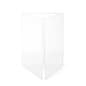 Countertop Sign Holder, 3-Sided Design - Clear