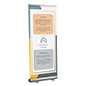 Retractable Banner Stand w/ Custom Printed Graphics, Multiple Width Options - Silver