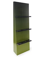 24"w Eco-Friendly Shelving Display with 3 Tiers, Custom Printing, Recycled, Portable TSECOSH3