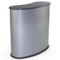 41" Tall Oval Portable Counter, Lightweight with Carrying Case - Gray