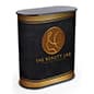 41" Tall Oval Portable Counter w/ Inner Shelf & Carrying Case, Custom Graphic Wrap