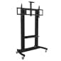 TV Stand w/ Wheels, Fits Monitors 60” to 100", AV & Camera Shelf – Black