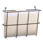 13”w Single Pocket Steel Wire File Holder for Hanging or Wall Mounting - Black