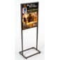 22" x 28" Floor Standing Sign Holder, Top Insert, Double-Sided, Levelers