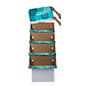Cardboard Display for Floor, Custom Printing, Multi-Tiered - Multiple Color Options