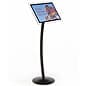 11" x 17" Floor Standing Sign Holder, Magnetic Lens, Portrait and Landscape - Black