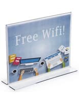 Horizontal Menu Card Holder 11" x 8-1/2" menu card holder