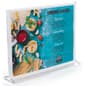 Recycled Acrylic Countertop Sign Holder, Top Insert, T-Style Design - Clear