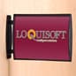 Curved Sign Holder, Wall or Ceiling, Doubled Sided, Snap-out Lens - Black