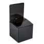 Cardboard Ballot Box, Removable Header, Slanted Top - Black