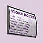 Curved Adhesive Wall Sign Holder, Snap-Out Lens