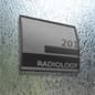 Curved Adhesive Wall Sign Holder, Snap-Out Lens