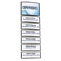 Curved Adhesive Wall Sign Holder, Snap-Out Lens, Multiple Name Plates - Black