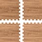 10' x 10' Standard Foam Flooring, 5/8" Thick - Wood Grain Print
