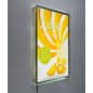 Wall Mounted LED Sign Holder, Magnetic Open, Standoffs, Illuminated - Clear