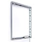 36" x 48" Wall Mounted Backlit Poster Frame, Illuminated - Silver