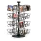 Rotating Wire CD Rack w/ Sign Clip, Countertop, 32 Pockets - Black