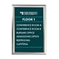 Sign Holder for Window, Snap Frame, Non-Glare Lens, Double-Sided - Silver