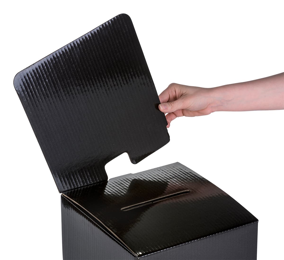 Small Header Box Lead Box with Side Pocket | Fold Flat Corrugated Design Header ...