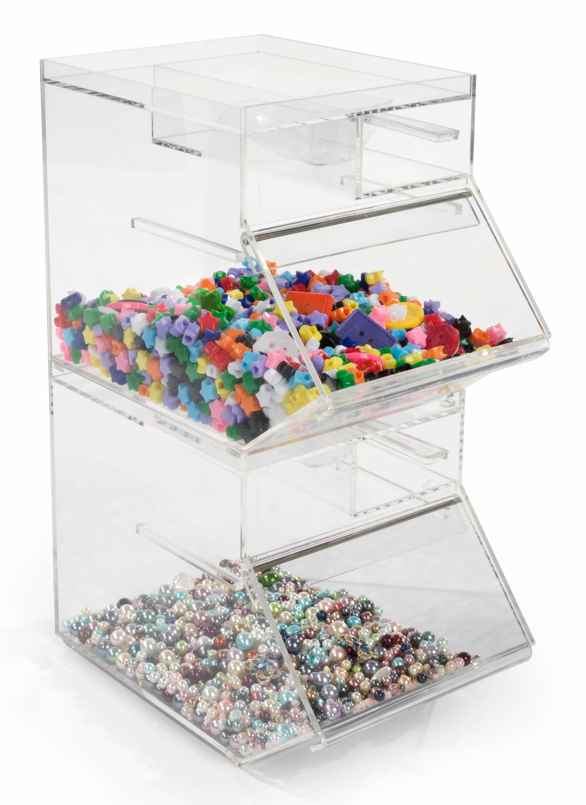 Small Display Containers Plastic Display Container | Stackable Design | Displays2Go